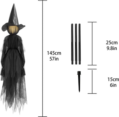 LED Spooky Black Witches