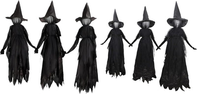 LED Spooky Black Witches