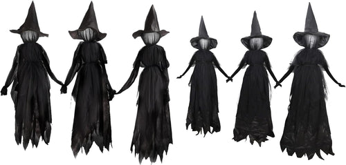 LED Spooky Black Witches